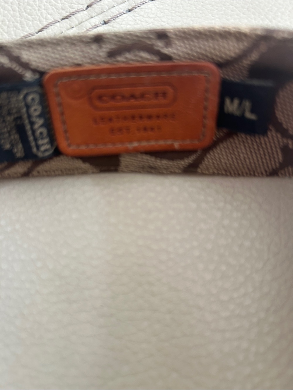 Coach Brown and Tan Signature Monogram Visor - Picture 2 of 5